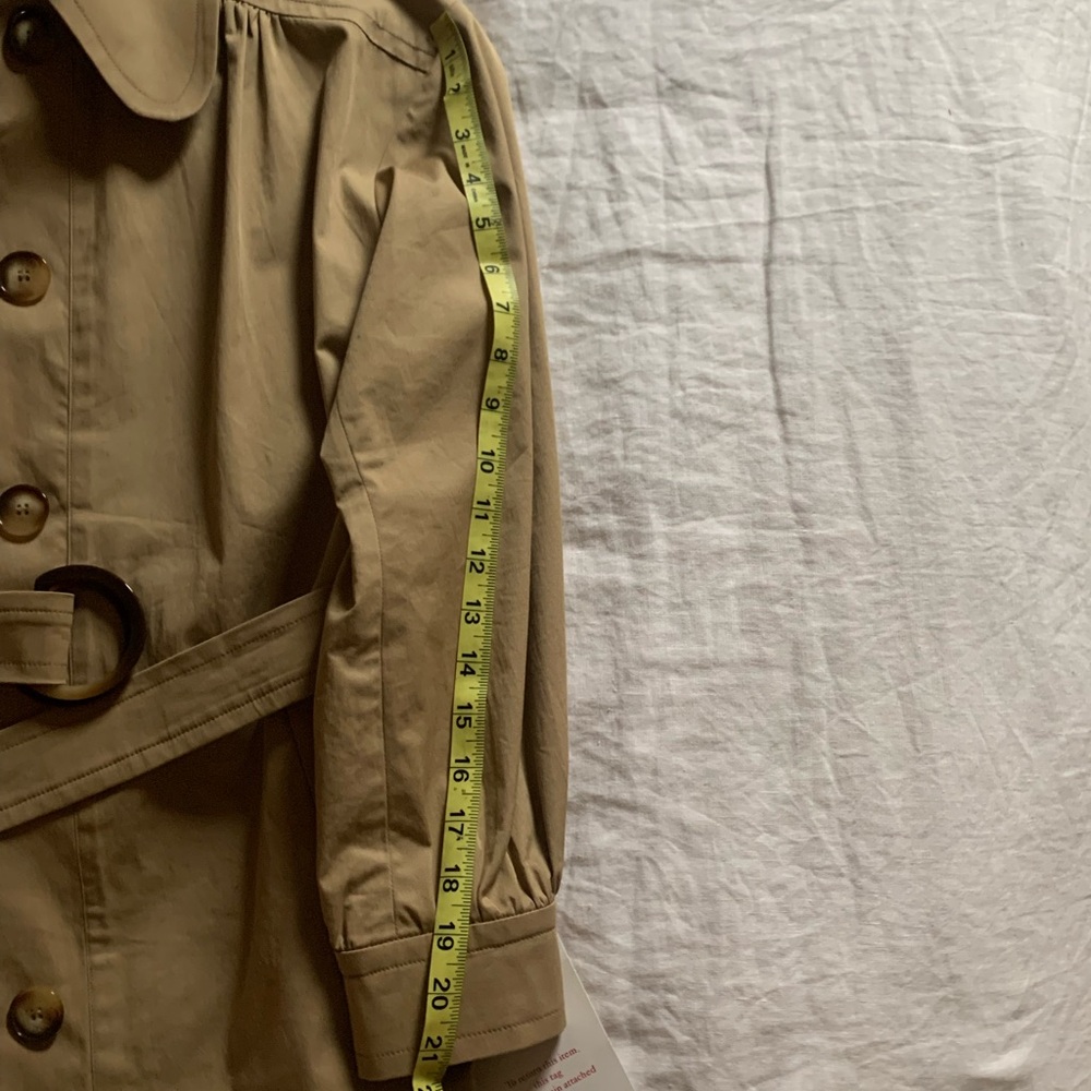RARE NWT Rouje John Short Belted Trench Coat - Picture 12 of 14